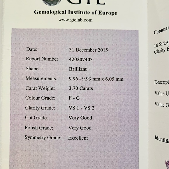 7.5 ct diamond ring - Picture 5 of 6